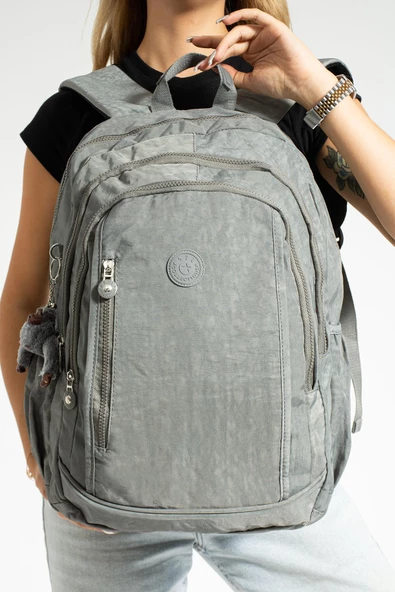 571 collections Ultra Hafif Çok Cepli Su Geçirmez Sırt Çantası Unisex Gri (Model: 571-1D) - Resim 2