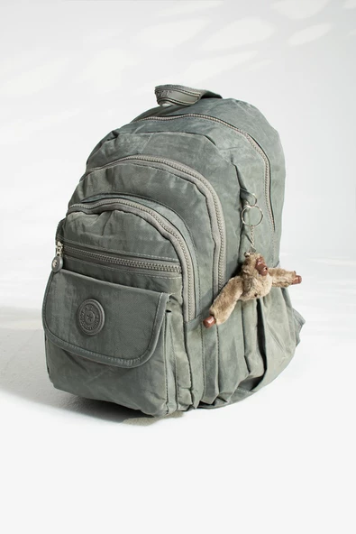 571 collections Orta Boy Sırt Çantası Ultra Hafif Çok Cepli Unisex Gri (Model: 571-3J) - Resim 5