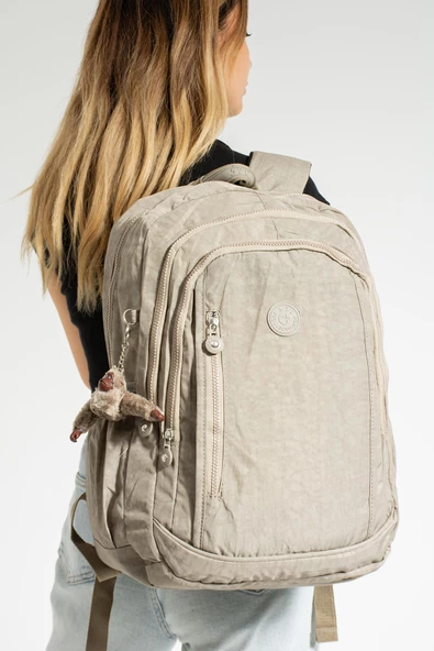 571 collections Ultra Hafif Çok Cepli Su Geçirmez Sırt Çantası Unisex Vizon (Model: 571-1D) ürün görseli