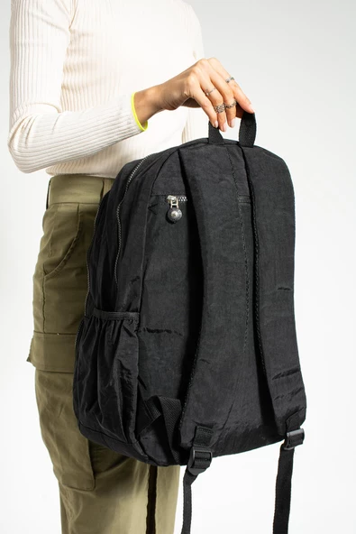 571 collections Ultra Hafif Çok Cepli Su Geçirmez Sırt Çantası Unisex Siyah (Model: 571-1G) - Resim 3