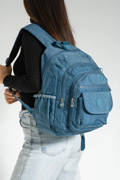 571 collections Orta Boy Sırt Çantası Ultra Hafif Çok Cepli Unisex Mavi (Model: 571-3J) ürün görseli 1