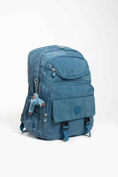 571 collections Ultra Hafif Çok Cepli Su Geçirmez Sırt Çantası Unisex Mavi (Model: 571-1H) - Resim 5