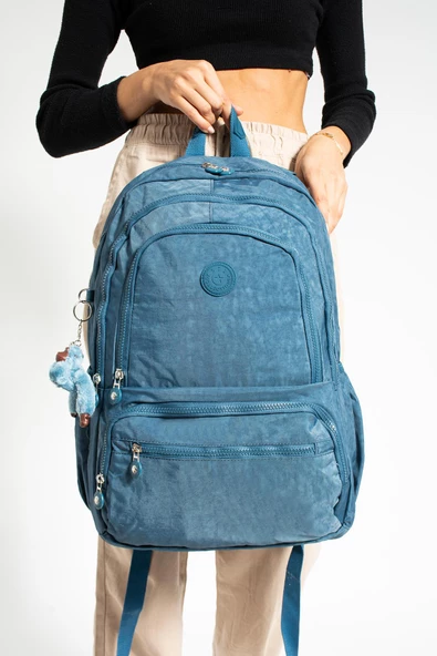 571 collections Ultra Hafif Çok Cepli Su Geçirmez Sırt Çantası Unisex Mavi (Model: 571-1G) - Resim 2