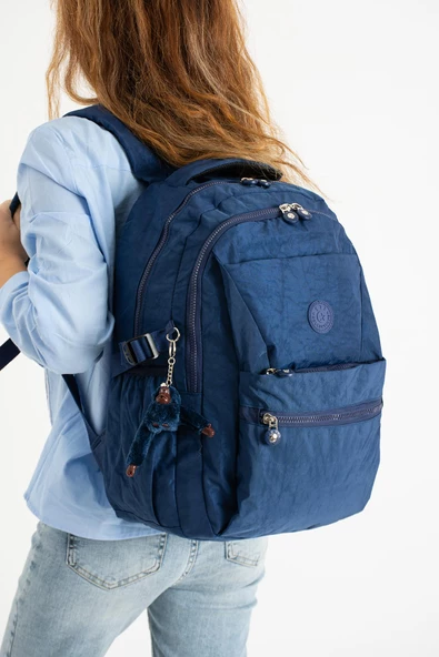 Ultra Hafif Çok Cepli Krinkıl Sırt Çantası Unisex Laci (Model: 571-3A)