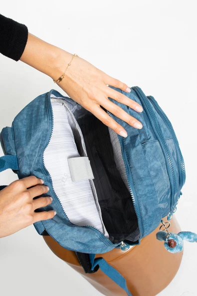 571 collections Ultra Hafif Çok Cepli Su Geçirmez Sırt Çantası Unisex Mavi (Model: 571-1G) - Resim 4