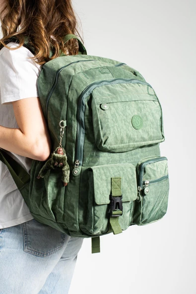 571 collections Ultra Hafif Çok Cepli Su Geçirmez Sırt Çantası Unisex Yeşil (Model: 571-1K) - Resim 2