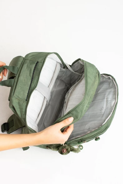 571 collections Ultra Hafif Orta Boy Sırt Çantası Unisex Yeşil (Model: 571-3C) - Resim 4