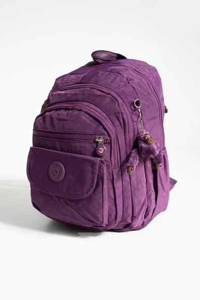 571 collections Orta Boy Sırt Çantası Ultra Hafif Çok Cepli Mor (Model:571-3J) - Resim 5