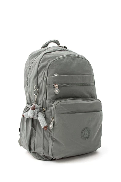 571 collections Ultra Hafif Çok Cepli Su Geçirmez Sırt Çantası Unisex Gri (Model: 571-1B) - Resim 5