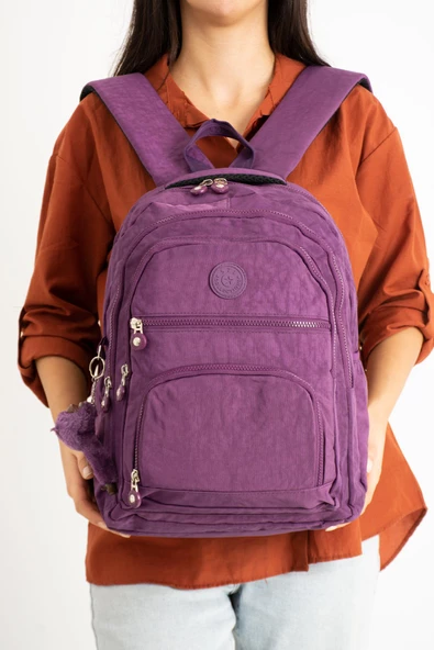 571 collections Ultra Hafif Orta Boy Sırt Çantası Mor (Model: 571-3C) - 3