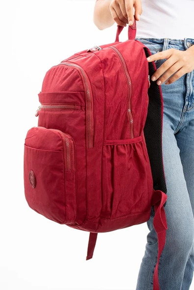 571 collections Ultra Hafif Çok Cepli Su Geçirmez Sırt Çantası Unisex Kırmızı (Model: 571-1B) - 2