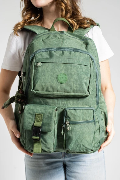 571 collections Ultra Hafif Çok Cepli Su Geçirmez Sırt Çantası Unisex Yeşil (Model: 571-1K) - Resim 3