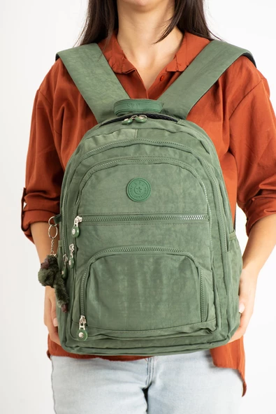 571 collections Ultra Hafif Orta Boy Sırt Çantası Unisex Yeşil (Model: 571-3C) - Resim 3