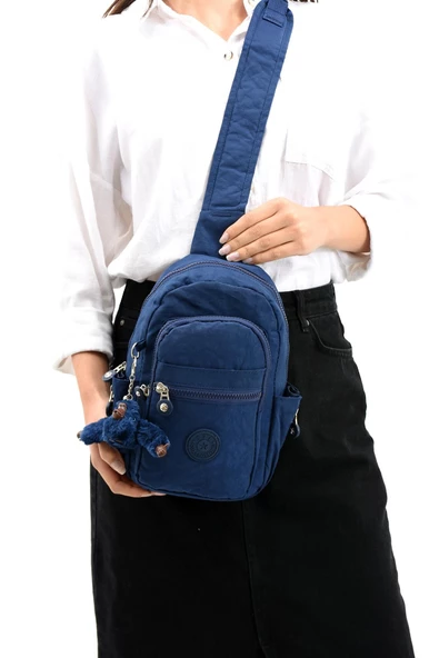 İki Bölmeli Unisex Göğüs (Bodybag) Çantası Laci (Model: 571-8B)