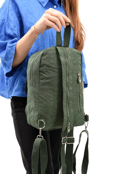 571 collections Hem Sırt Hem Göğüs  Spor Genç Kadın Çantası Yeşil (Model: 571-8D) - Resim 3