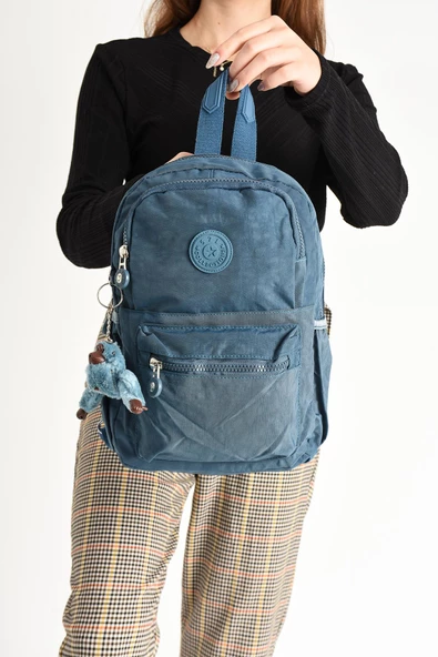 571 collections Hem Sırt Hem Göğüs Spor Genç Kadın Çantası Mavi (Model: 571-8C) - Resim 3