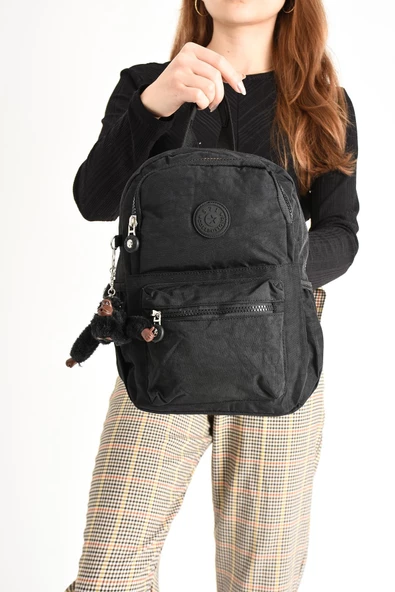 571 collections Hem Sırt Hem Göğüs Spor Genç Kadın Çantası Siyah (Model: 571-8C) - 3