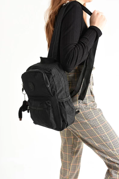 571 collections Hem Sırt Hem Göğüs Spor Genç Kadın Çantası Siyah (Model: 571-8C) - 1