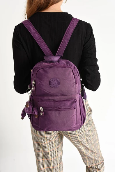 571 collections Hem Sırt Hem Göğüs Spor Genç Kadın Çantası Mor (Model: 571-8C) - Resim 2