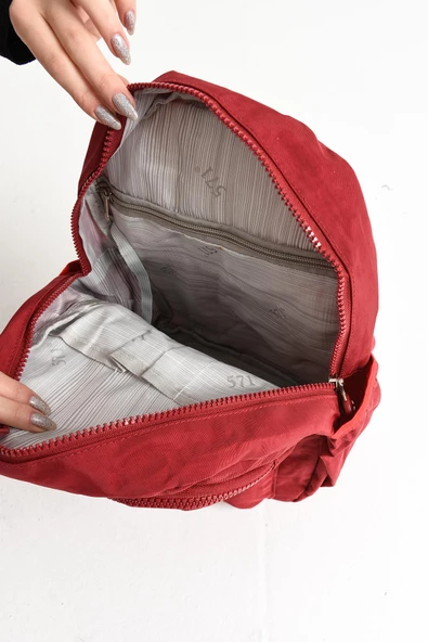 Hem Sırt Hem Göğüs Spor Genç Kadın Çantası Kırmızı (Model: 571-8C) - 4