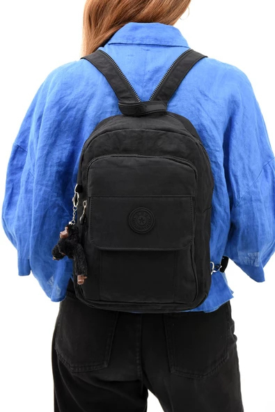 Hem Sırt Hem Göğüs  Spor Genç Kadın Çantası Siyah (Model: 571-8D) - 2