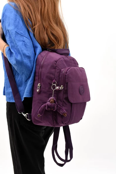Hem Sırt Hem Göğüs  Spor Genç Kadın Çantası Mor (Model: 571-8D)