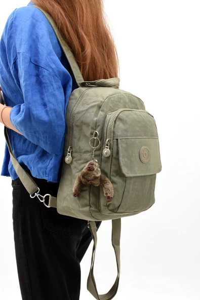 Hem Sırt Hem Göğüs  Spor Genç Kadın Çantası Vizon(Model: 571-8D)