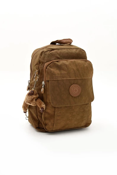 571 collections Hem Sırt Hem Göğüs  Spor Genç Kadın Çantası Taba (Model: 571-8D) - Resim 5