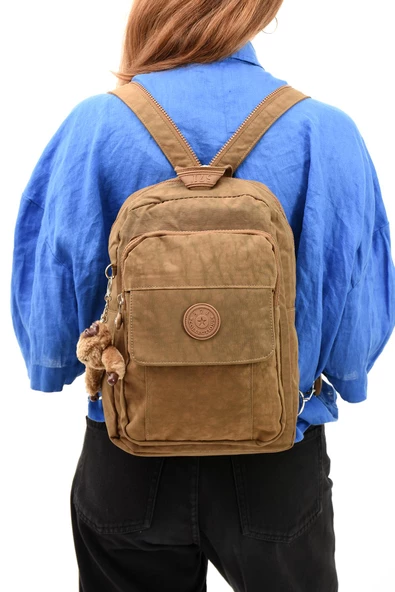 571 collections Hem Sırt Hem Göğüs  Spor Genç Kadın Çantası Taba (Model: 571-8D) - Resim 2