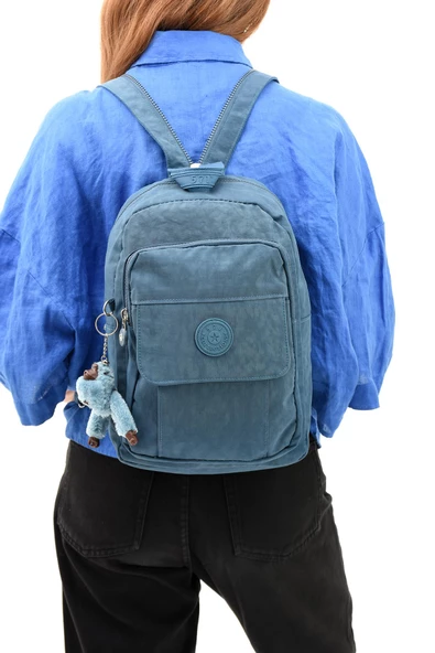 571 collections Hem Sırt Hem Göğüs  Spor Genç Kadın Çantası Mavi (Model: 571-8D) - Resim 2