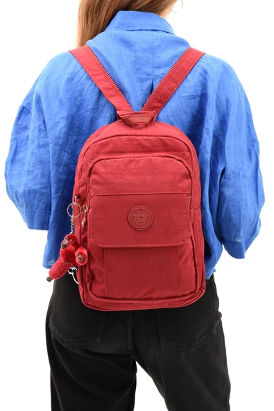 571 collections Hem Sırt Hem Göğüs  Spor Genç Kadın Çantası Kırmızı (Model: 571-8D) - Resim 2