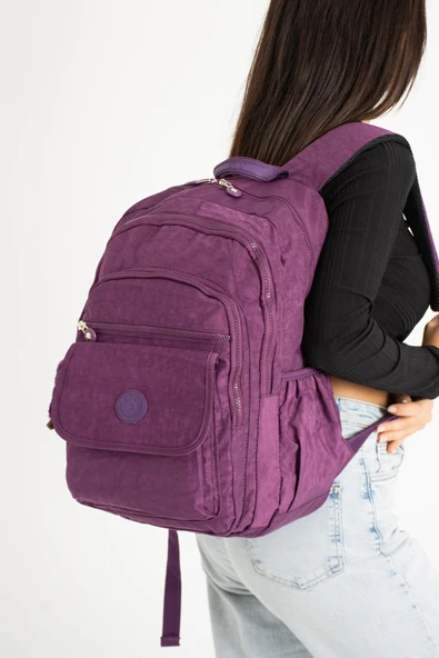 571 collections Ultra Hafif Çok Cepli Su Geçirmez Sırt Çantası Mor (Model:571-2A) - Resim 2