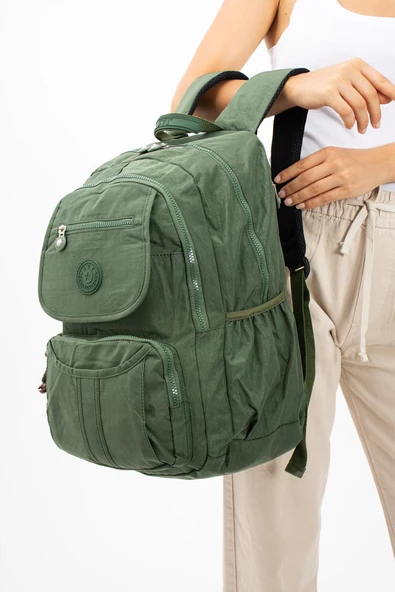 571 collections Ultra Hafif Çok Cepli Su Geçirmez Sırt Çantası Unisex Yeşil (Model: 571-2E) - Resim 2