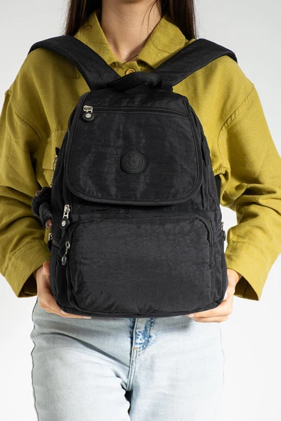 571 collections Orta Boy Ultra Hafif Sırt Çantası Siyah (Model: 571-3F) - Resim 3