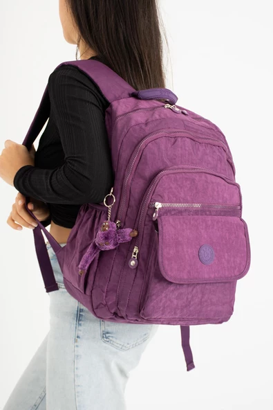 571 collections Ultra Hafif Çok Cepli Su Geçirmez Sırt Çantası Mor (Model:571-2A) ürün görseli