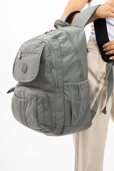 571 collections Ultra Hafif Çok Cepli Su Geçirmez Sırt Çantası Unisex Gri (Model: 571-2E) - 2
