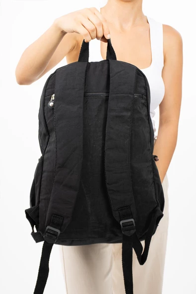 571 collections Ultra Hafif Çok Cepli Su Geçirmez Sırt Çantası Unisex Siyah (Model: 571-2E) - 3