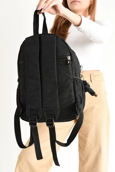 571 collections Ultra Hafif Çok Cepli Orta Boy Sırt Çantası Unisex Siyah (Model: 571-4D) - Resim 3
