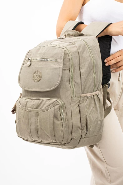 571 collections Ultra Hafif Çok Cepli Su Geçirmez Sırt Çantası Vizon (Model: 571-2E) - Resim 2