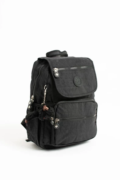 571 collections Ultra Hafif Orta Boy Sırt Çantası Çok Cepli Unisex Siyah (Model: 571-4A) - Resim 5