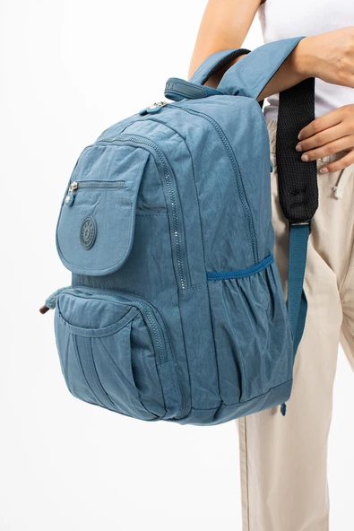 571 collections Ultra Hafif Çok Cepli Su Geçirmez Sırt Çantası Unisex Mavi (Model: 571-2E) - Resim 2