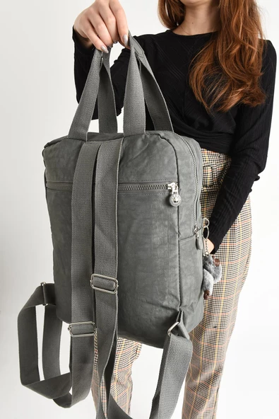 571 collections İki Fonksiyonlu Sırt ve El Çantası Ultra Hafif Gri (Model:571-5H) - 3