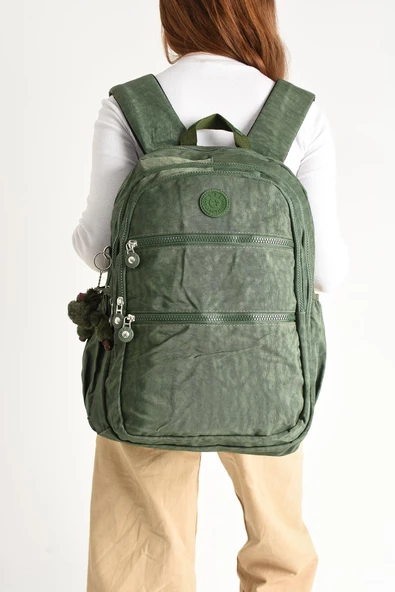 Ultra Hafif Çok Cepli Su Geçirmez Sırt Çantası Unisex Yeşil (Model: 571-2G) - 2