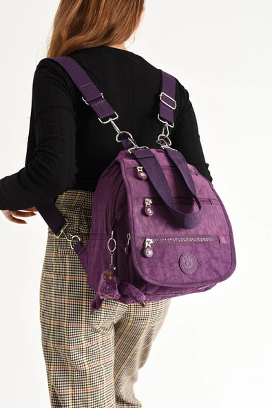 571 collections Ultra Hafif Kadın Sırt ve El Çantası Mor (Model: 571-5A) ürün görseli