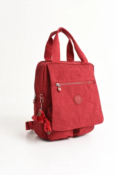 571 collections İki Fonksiyonlu Sırt ve El Çantası Ultra Hafif Kırmızı (Model:571-5H) - Resim 5