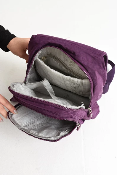 571 collections Ultra Hafif Kadın Sırt ve El Çantası Mor (Model: 571-5A) - Resim 4