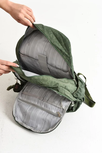Ultra Hafif Çok Cepli Su Geçirmez Sırt Çantası Unisex Yeşil (Model: 571-2G) - 4