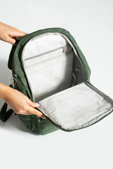 571 collections Orta Boy Hafif Sırt Çantası Yeşil (Model: 571-3F) - Resim 4