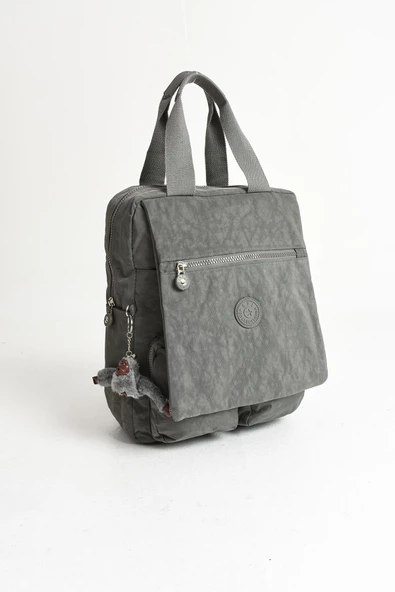 571 collections İki Fonksiyonlu Sırt ve El Çantası Ultra Hafif Gri (Model:571-5H) - 5