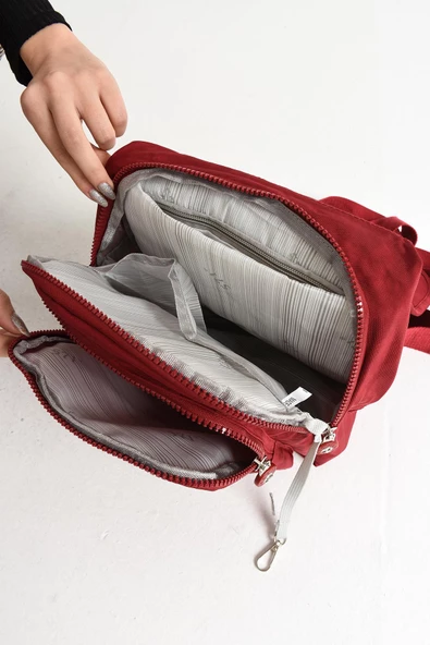 571 collections Ultra Hafif Kadın Sırt ve El Çantası Kırmızı (Model: 571-5A) - Resim 4